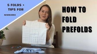 'Video thumbnail for HOW TO FOLD PREFOLD CLOTH DIAPERS'